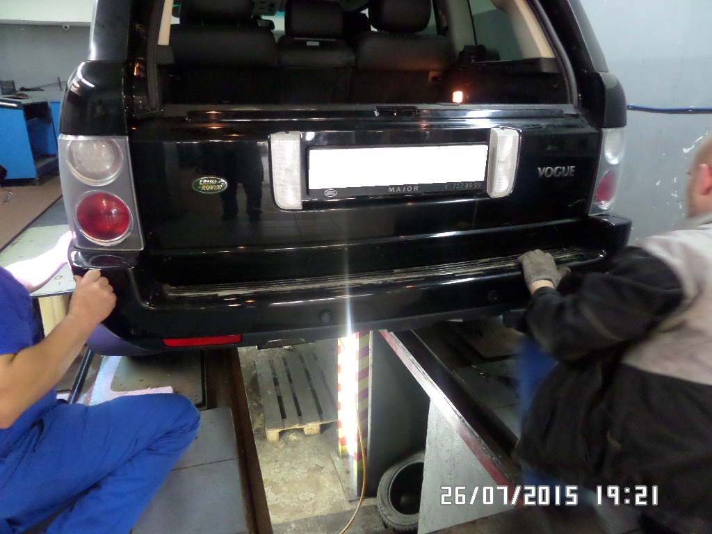 ремонт бампера рендж ровер